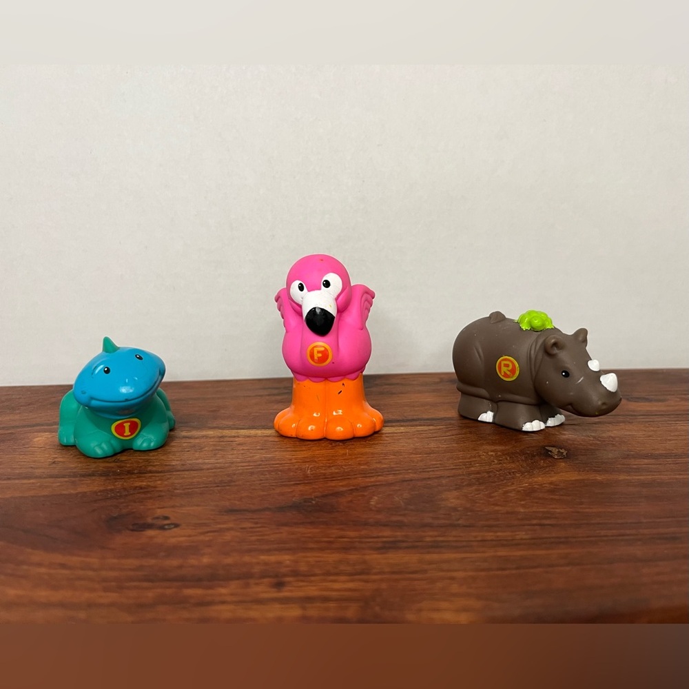 Fisher Price Little People Alphabet Zoo Animals Lot of 3 Figures - F I R